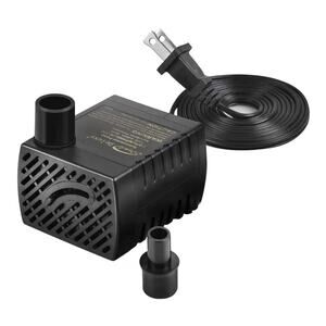 80 GPH Submersible Pump Aquarium Fish Tank Powerhead Fountain Water Hydroponic